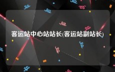 客运站中心站站长(客运站副站长)