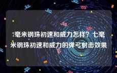 7毫米钢珠初速和威力怎样？七毫米钢珠初速和威力的弹弓射击效果