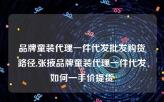 品牌童装代理一件代发批发购货路径,张掖品牌童装代理一件代发如何一手价提货