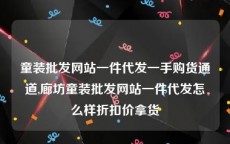 童装批发网站一件代发一手购货通道,廊坊童装批发网站一件代发怎么样折扣价拿货