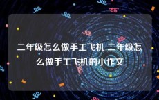 二年级怎么做手工飞机 二年级怎么做手工飞机的小作文