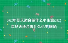 2022年冬天适合做什么小生意(2022年冬天适合做什么小生意呢)