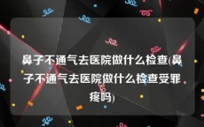 鼻子不通气去医院做什么检查(鼻子不通气去医院做什么检查受罪疼吗)