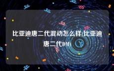 比亚迪唐二代混动怎么样(比亚迪唐二代DM)