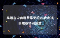 易语言中有哪些常见的XSS攻击场景需要特别注意