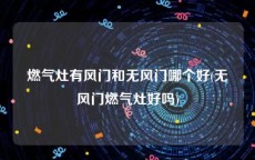 燃气灶有风门和无风门哪个好(无风门燃气灶好吗)