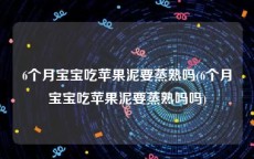 6个月宝宝吃苹果泥要蒸熟吗(6个月宝宝吃苹果泥要蒸熟吗吗)