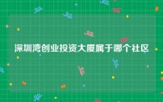 深圳湾创业投资大厦属于哪个社区