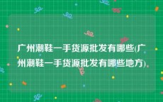 广州潮鞋一手货源批发有哪些(广州潮鞋一手货源批发有哪些地方)