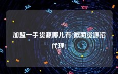 加盟一手货源哪儿有(微商货源招代理)