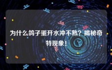 为什么鸽子蛋开水冲不熟？揭秘奇特现象！