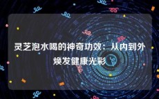 灵芝泡水喝的神奇功效：从内到外焕发健康光彩