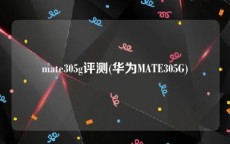 mate305g评测(华为MATE305G)