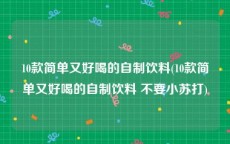 10款简单又好喝的自制饮料(10款简单又好喝的自制饮料 不要小苏打)