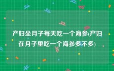 产妇坐月子每天吃一个海参(产妇在月子里吃一个海参多不多)