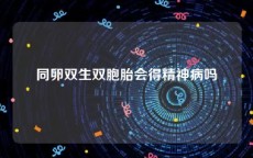 同卵双生双胞胎会得精神病吗