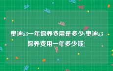 奥迪a3一年保养费用是多少(奥迪a3保养费用一年多少钱)