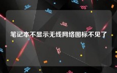 笔记本不显示无线网络图标不见了