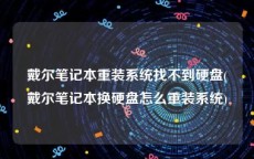 戴尔笔记本重装系统找不到硬盘(戴尔笔记本换硬盘怎么重装系统)