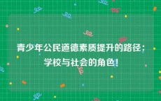 青少年公民道德素质提升的路径：学校与社会的角色！