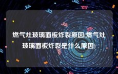 燃气灶玻璃面板炸裂原因(燃气灶玻璃面板炸裂是什么原因)