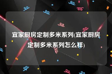 宜家厨房定制多米系列(宜家厨房定制多米系列怎么样)