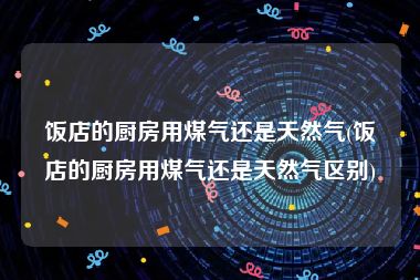 饭店的厨房用煤气还是天然气(饭店的厨房用煤气还是天然气区别)