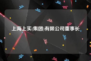 上海上实(集团)有限公司董事长