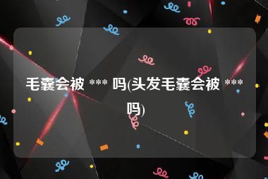 毛囊会被 *** 吗(头发毛囊会被 *** 吗)