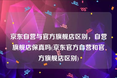 京东自营与官方旗舰店区别，自营旗舰店保真吗(京东官方自营和官方旗舰店区别)