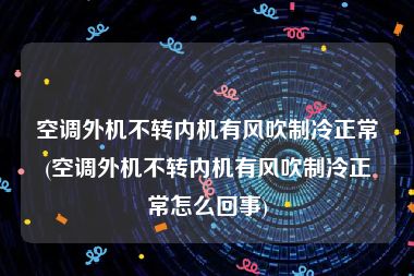 空调外机不转内机有风吹制冷正常(空调外机不转内机有风吹制冷正常怎么回事)