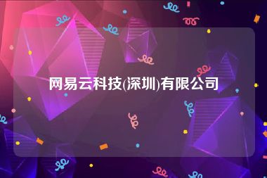 网易云科技(深圳)有限公司