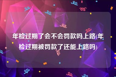 年检过期了会不会罚款吗上路(年检过期被罚款了还能上路吗)