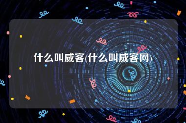 什么叫威客(什么叫威客网)