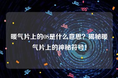 暖气片上的OS是什么意思？揭秘暖气片上的神秘符号！