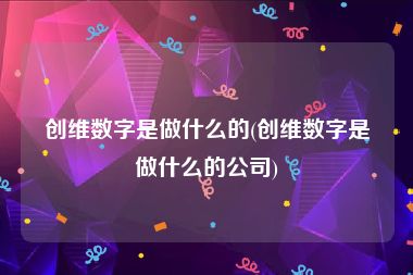 创维数字是做什么的(创维数字是做什么的公司)